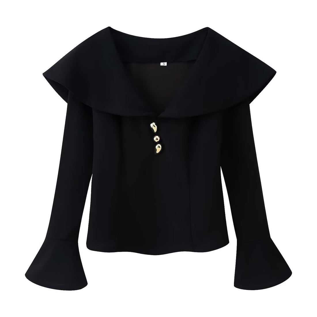 Damen hochtaillierte Palazzo‑Hose mit weitem Bein, Bundfalten und verdecktem Verschluss Echoarchiv