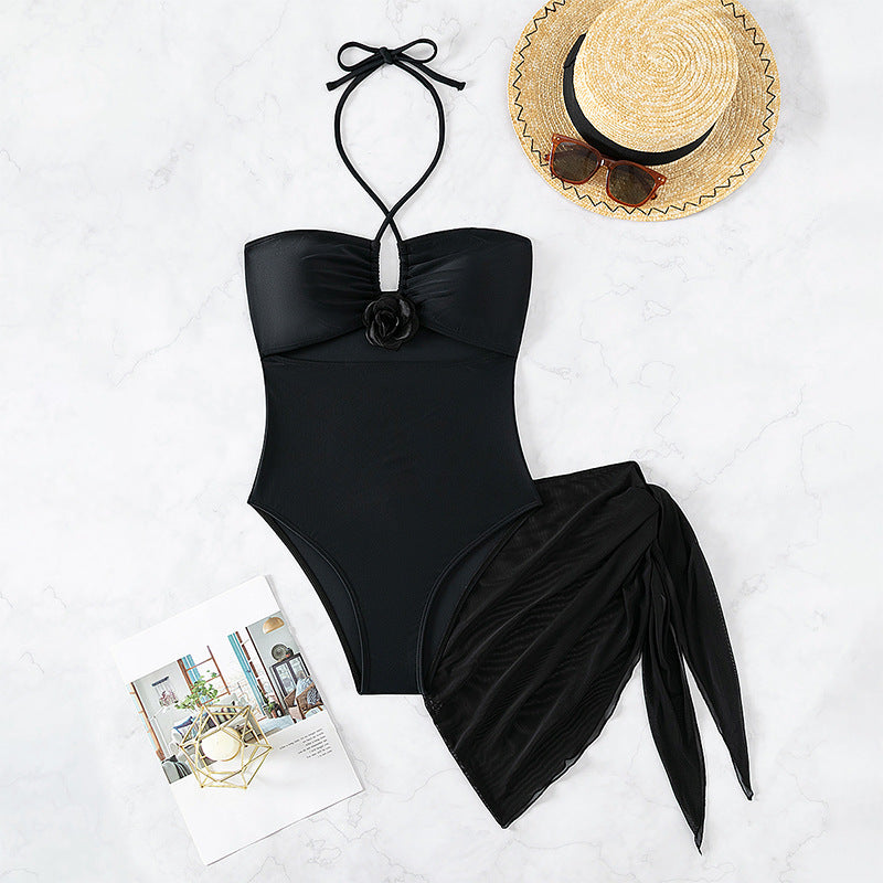 Damen Einteiliger Badeanzug mit modischem Cut-Out und elegantem Wickeldetail Echo Archiv