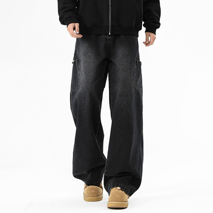 Herren Weit geschnittene Cargo-Jeans Echoarchiv