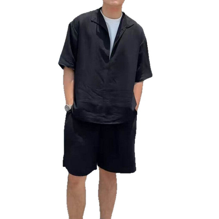 Herren lässiges Kurzarm-Set aus atmungsaktivem Material Echoarchiv