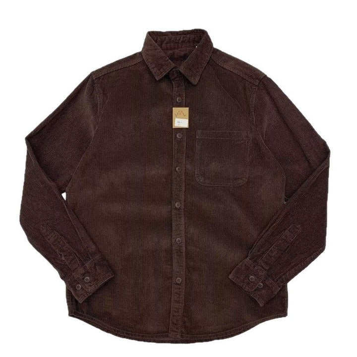 Herren Lässige Kord-Hemdjacke – Taviero