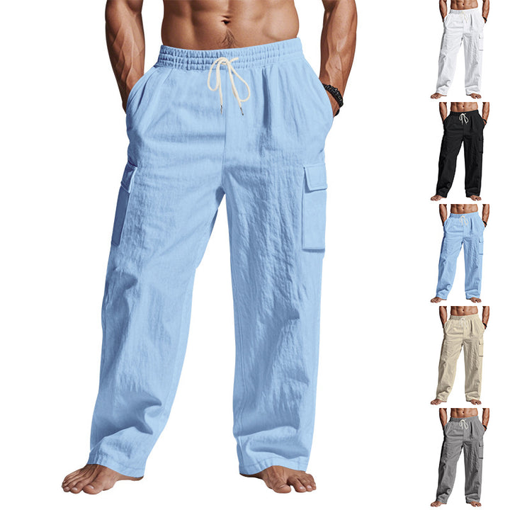 Herren Cargo-Hose mit elastischem Bund und seitlichen Taschen Echoarchiv