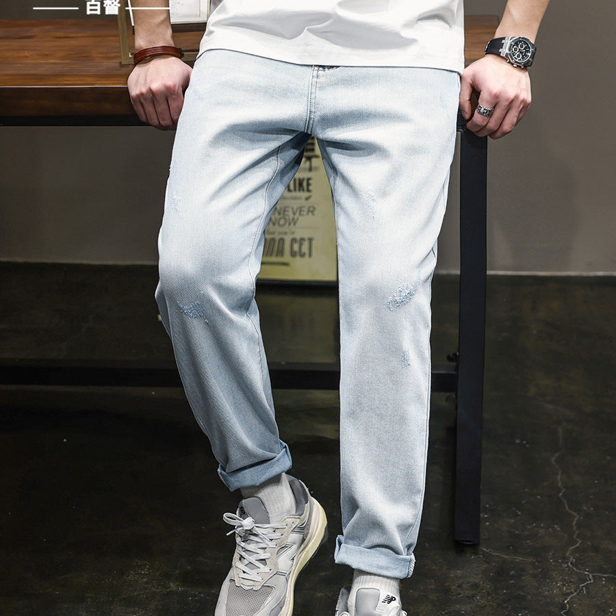 Herren entspannte Denim-Jogginghose im modernisierten Schnitt Echoarchiv