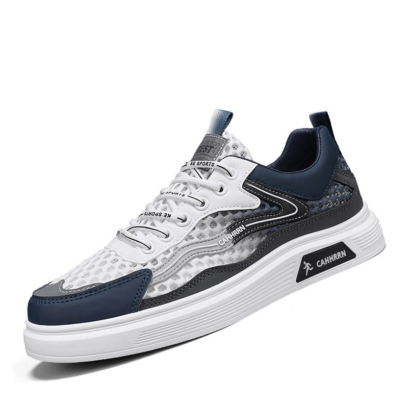 Herren atmungsaktive Wabenmesh-Street-Sneaker mit PU-Overlays, verstärkter Zehenkappe und profiliertem Gummirand Echo Archiv