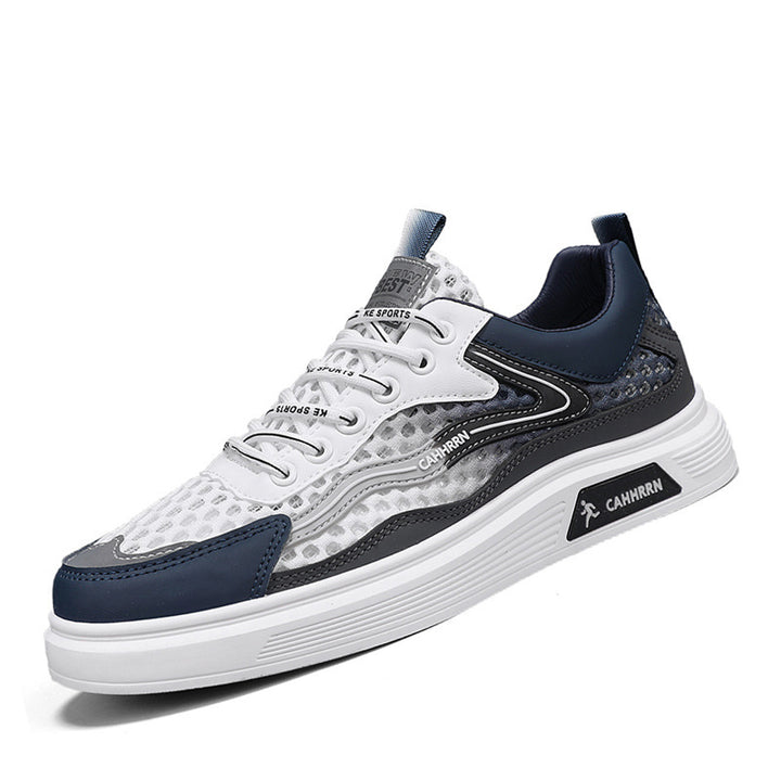 Herren atmungsaktive Wabenmesh-Street-Sneaker mit PU-Overlays, verstärkter Zehenkappe und profiliertem Gummirand Echo Archiv