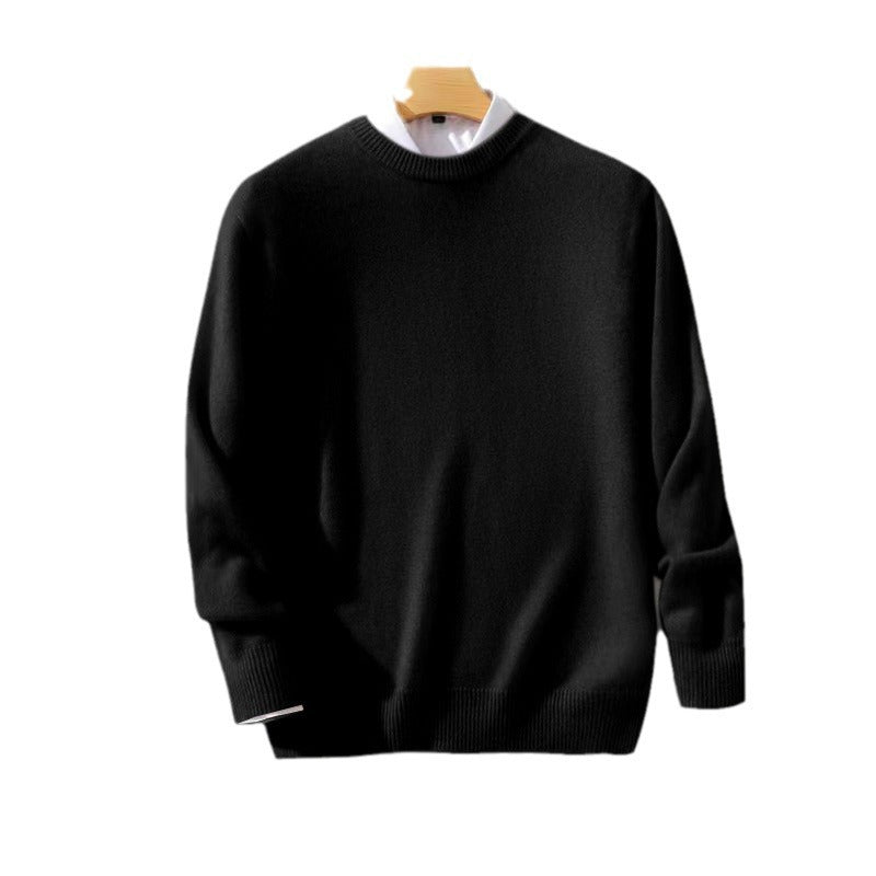 Herren Feiner Stehkragenpullover aus Kaschmir‑Blend mit gerippten Abschlüssen und schlanker Silhouette Echoarchiv