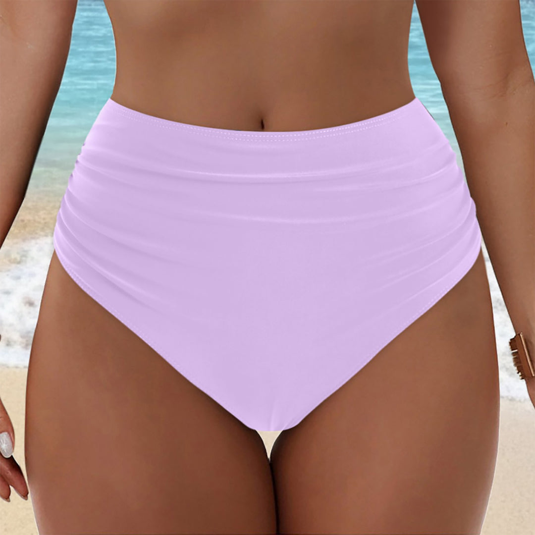 Damen Hochgeschnittenes Bikini-Höschen mit Rüschendetails Echo Archiv