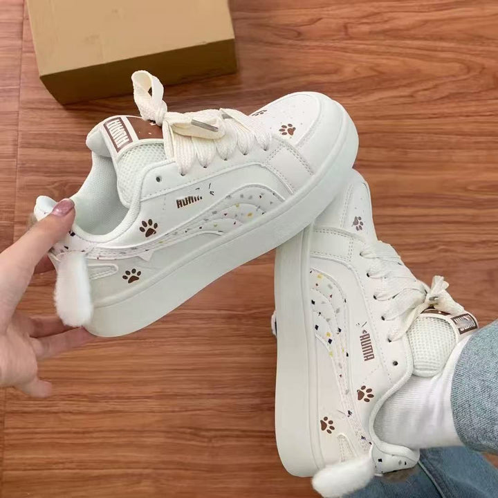 Damen Sneakers mit süßem Tierdesign und flauschigen Details Echo Archiv