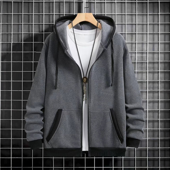 Herren Gemütlicher Kapuzenpullover mit Reißverschluss und praktischen Taschen Echoarchiv