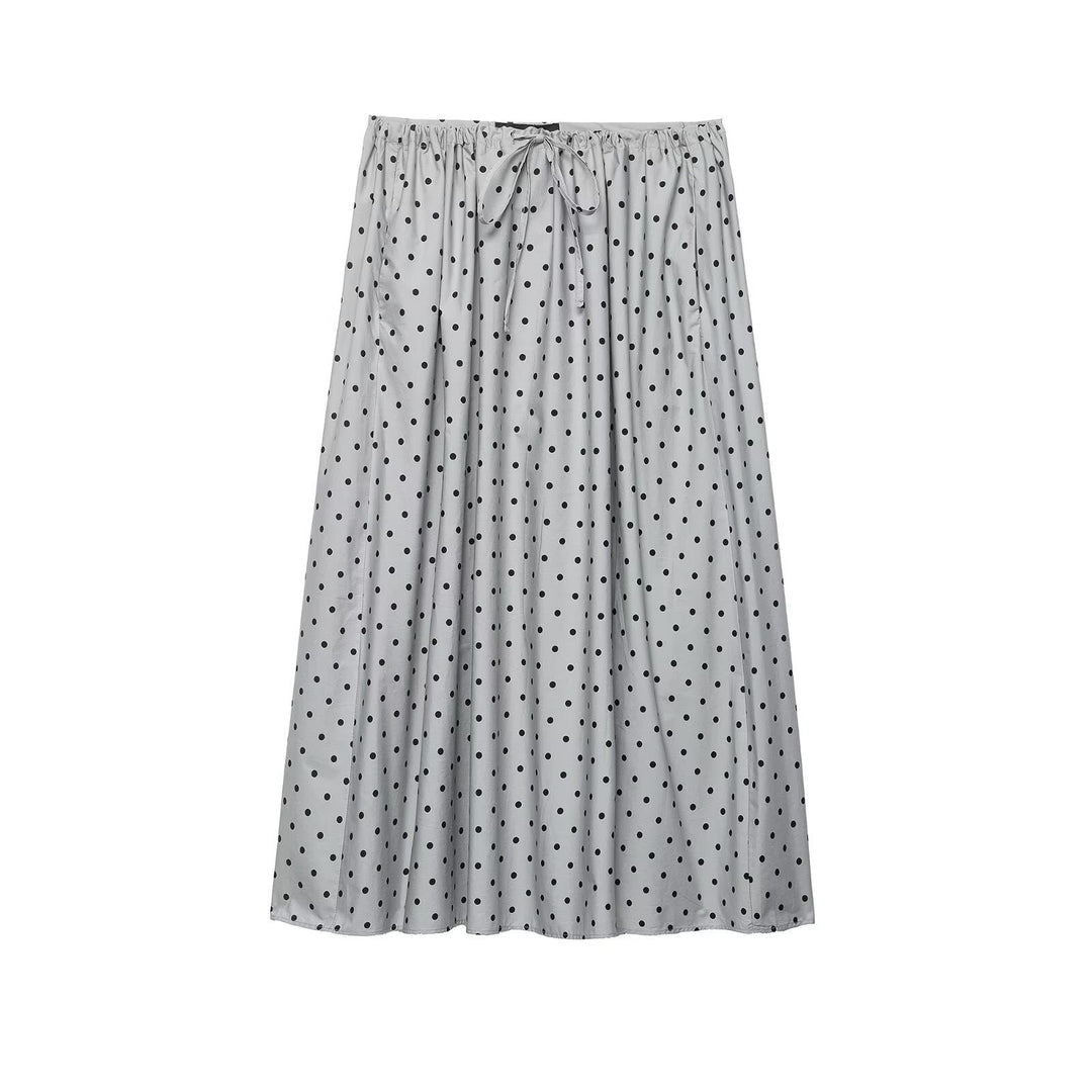Damen Midi-Rock mit verspieltem Punkte-Design und elastischem Taillenzug Echo Archiv