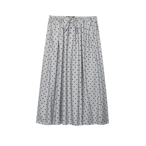 Damen Midi-Rock mit verspieltem Punkte-Design und elastischem Taillenzug Echo Archiv