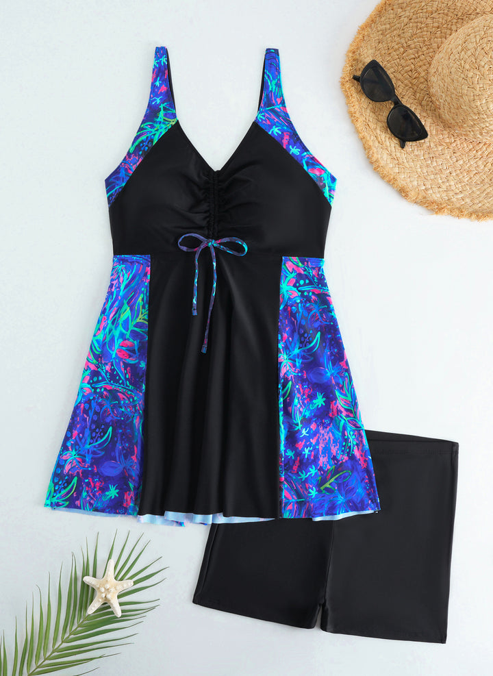 Damen Strandkleid Badeanzug mit elegantem Leopardenmuster Echo Archiv
