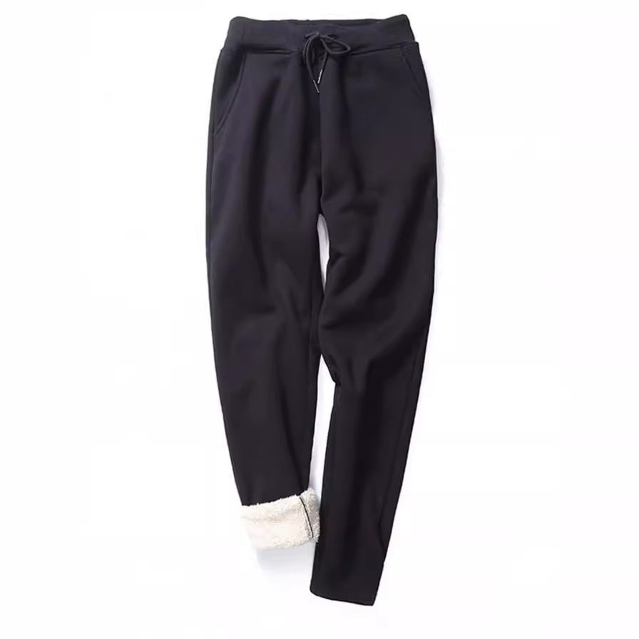 Damen nan gefütterte Thermo-Jogginghose mit Teddyfutter, elastischem Bund und Kordelzug Echo Archiv