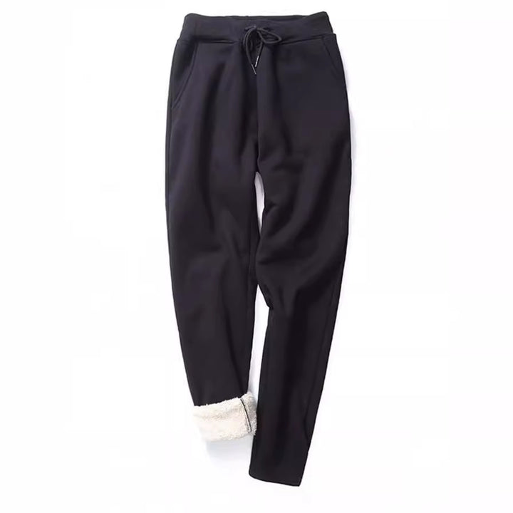 Damen nan gefütterte Thermo-Jogginghose mit Teddyfutter, elastischem Bund und Kordelzug Echo Archiv