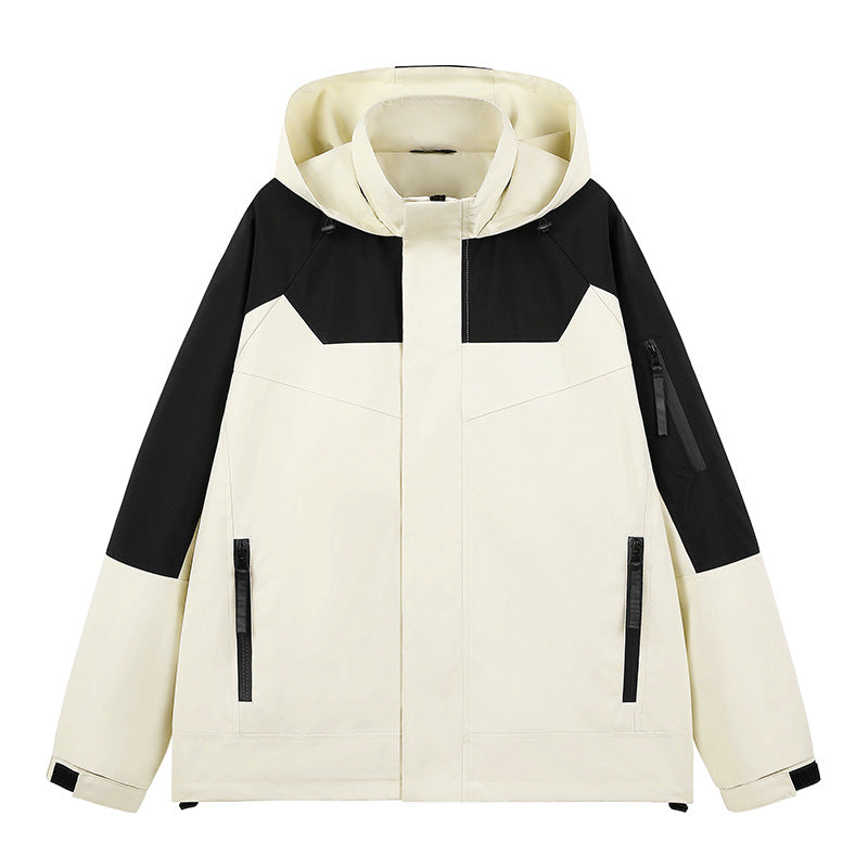 Herren Wasserabweisende technische Urban-Hoodiejacke mit ergonomischer Kapuze, verdecktem Reißverschluss und nahtverdeckten Utility‑Taschen Echo Archiv