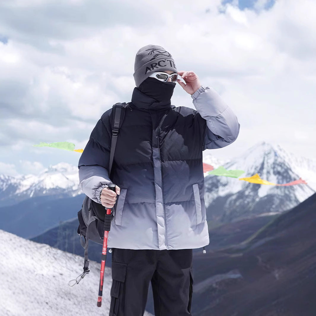 Herren Isolierte Outdoor-Steppjacke mit hohem Kragen und praktischem Reißverschluss Echoarchiv