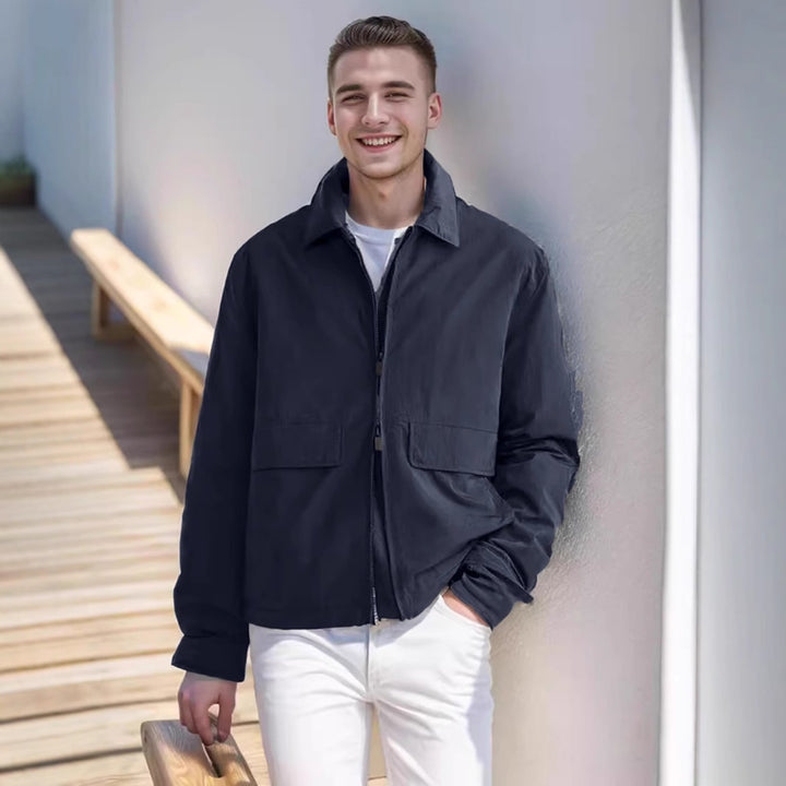 Herren leichte Freizeitjacke mit praktischen Taschen Echoarchiv