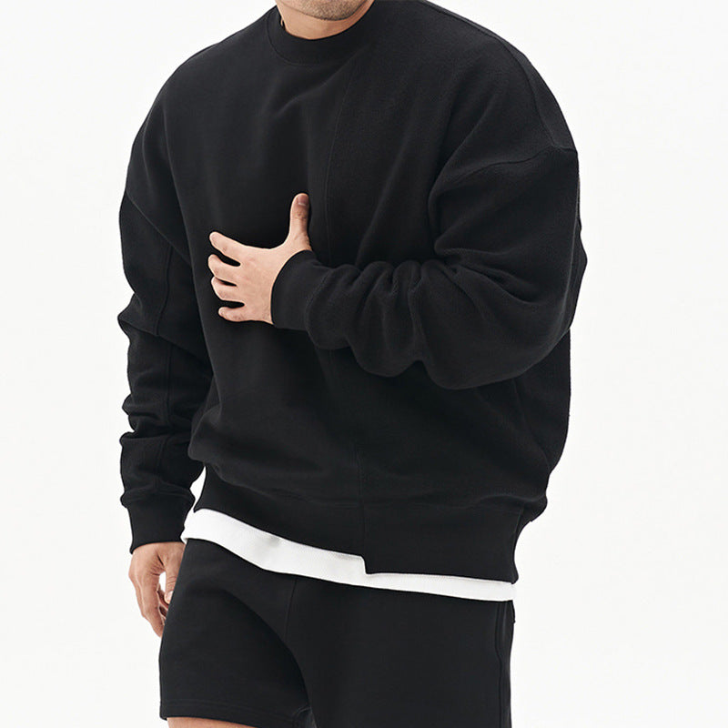 Herren Bequemer Sweatshirt mit modernem Schnitt und hohem Kragen Echoarchiv