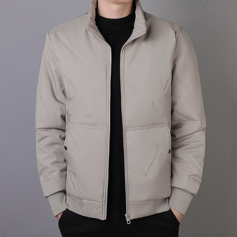 Herren Technische Kurzjacke im Urban-Bomberstil mit Stehkragen und verdeckten Taschen Echo Archiv