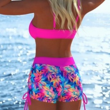 Damen modischer Bikini-Set mit Schößchen und verstellbarem Träger Echo Archiv