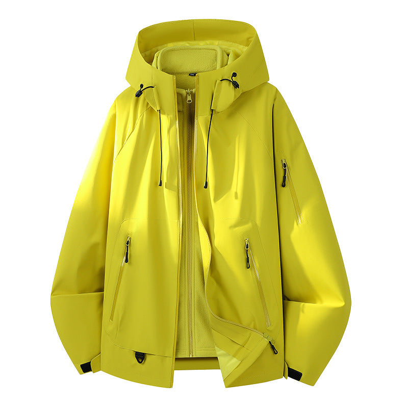 Herren Funktionsjacke mit verstellbarem Kapuzenverschluss Echo Archiv