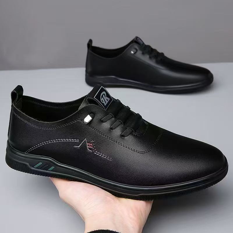 Herren Eleganter leichter Schnür-Casualschuh mit Lederoptik Echoarhiv