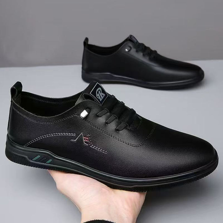 Herren Eleganter leichter Schnür-Casualschuh mit Lederoptik Echoarhiv