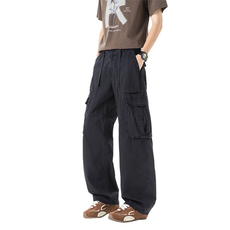 Herren Extraweite Utility-Cargo-Hose im Baggy‑Cut mit elastischem Bund und Mehrfachklappentaschen Echo Archiv