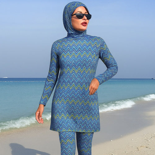Damen modischer UV-Schutz-Schwimmanzug mit anatomischem Schnitt Echo Archiv