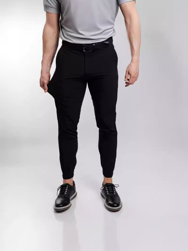 Herren Slim-Fit Anzughose mit elastischem Bund und praktischem Taschenlayout Echoarchiv