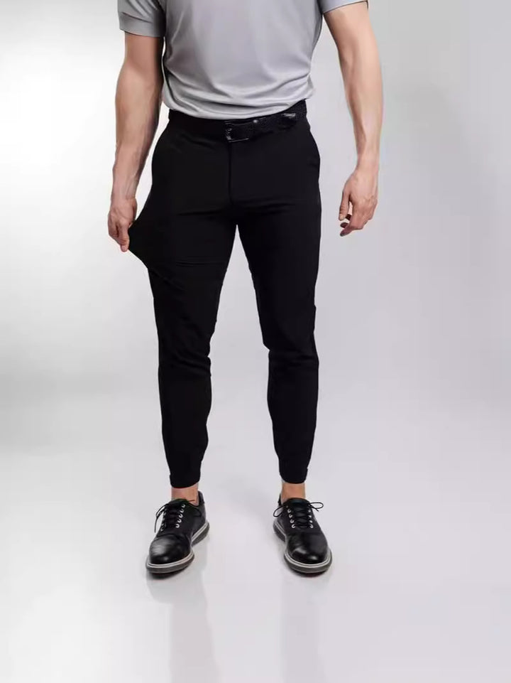 Herren Slim-Fit Anzughose mit elastischem Bund und praktischem Taschenlayout Echoarchiv
