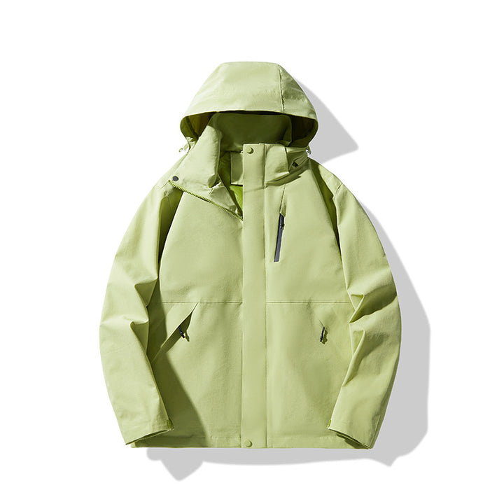 Herren Technische wasserdichte Kapuzen-Shelljacke im minimalistischen Urban-Look Echo Archiv