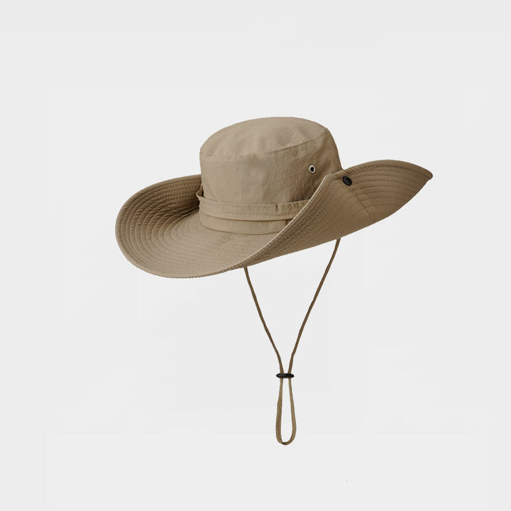 Damen Uv-Schutz Sonnenhut mit Breiter Krempe und Verstellbarem Kinnband Echoarchiv