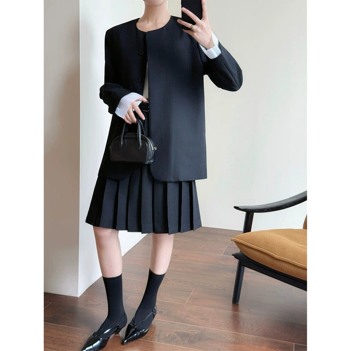 Damen Elegante Plisseejacke Echoarchiv