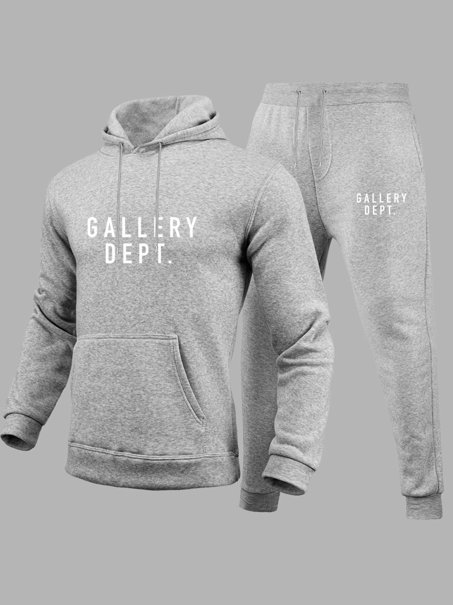 Herren Sweatshirt und Jogginghose Set mit modernem Logo Echoarchiv