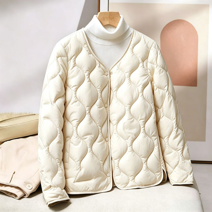 Damen Stilvolle, wattierte Freizeitjacke Echoarchiv
