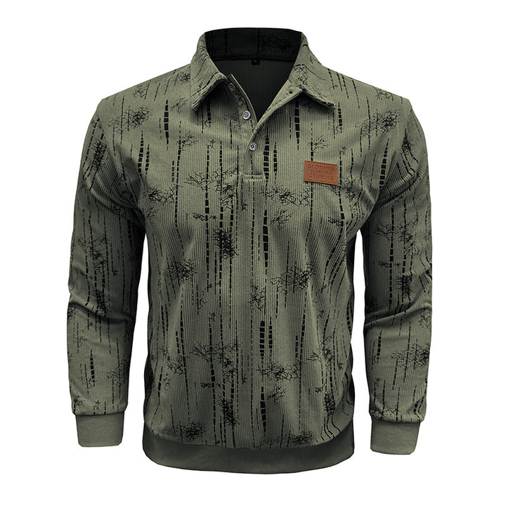 Herren sportlicher Pullover mit modischem Stehkragen Echoarchiv