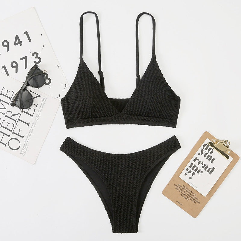 Damen Triangle-Bikini mit strukturiertem Stoff Echo Archiv