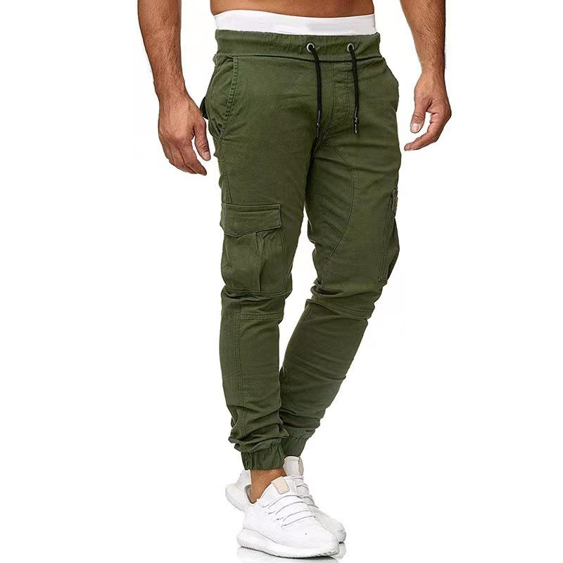 Herren nan taktische Cargo-Jogger mit Tunnelzug, elastischen Bündchen und Mehrfach-Taschen Echo Archiv