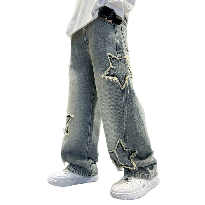 Damen modische Jeans mit Stern-Details Echo Archiv