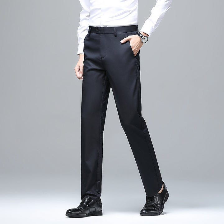 Herren elegante Slim-Fit Anzughose Echoarchiv