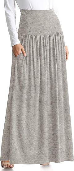Damen Maxi-Rock mit elastischem Bund und Taschen Echo Archiv