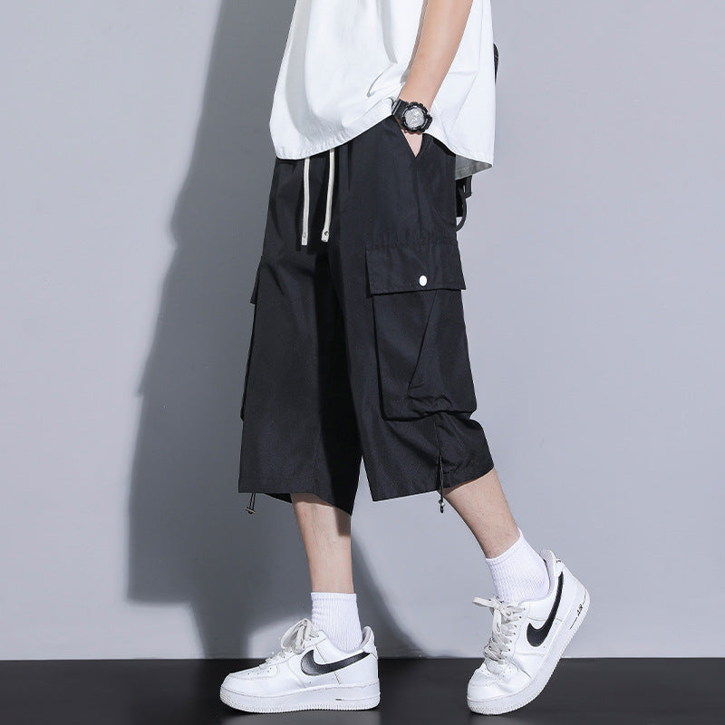Herren praktische Cargo-Shorts mit mehreren Taschen und verstellbarem Bund Echoarchiv