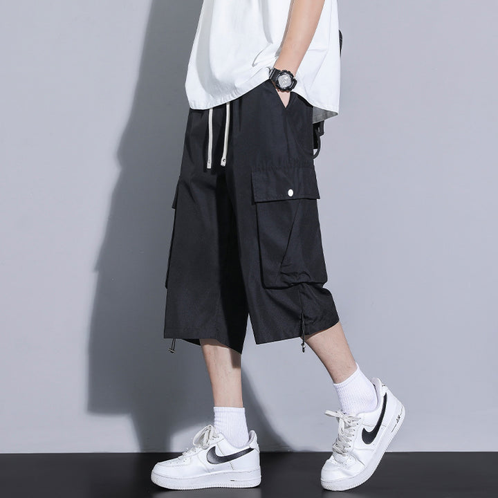 Herren praktische Cargo-Shorts mit mehreren Taschen und verstellbarem Bund Echoarchiv