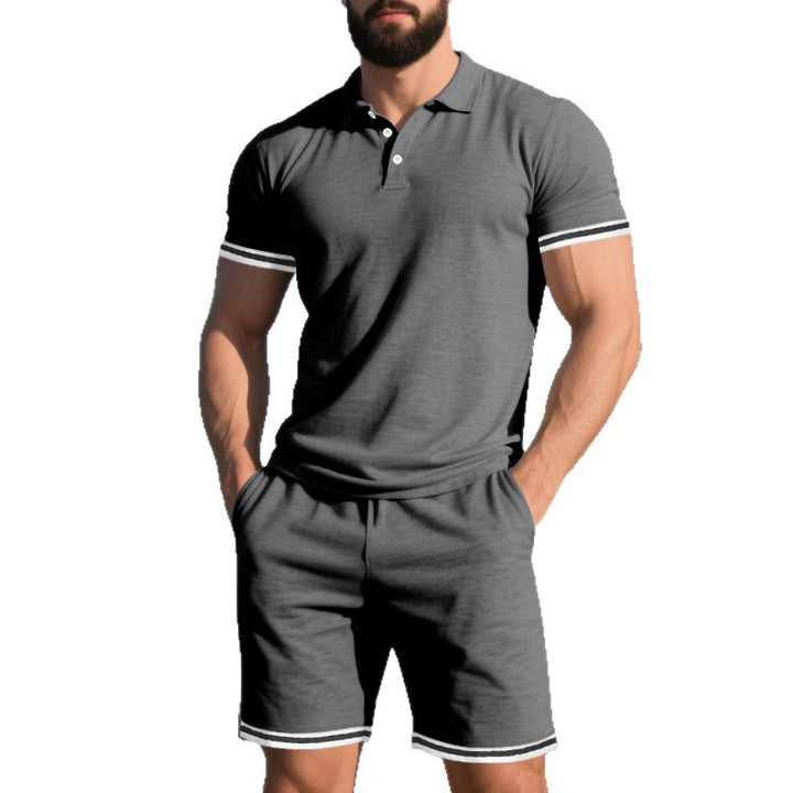 Herren Freizeit-Set mit atmungsaktiven Materialien und modischen Akzenten Echoarchiv