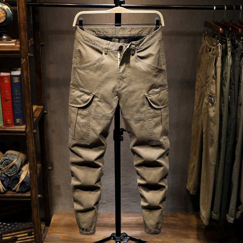 Herren Cargohose mit multifunktionalen Taschen und elastischem Bund Echoarchiv