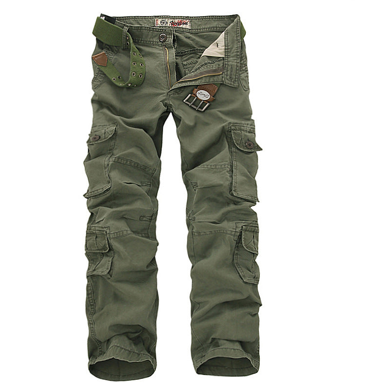 Herren Multifunktionale Cargo-Hose mit verstellbarem Bund und zahlreichen Taschen Echoarchiv