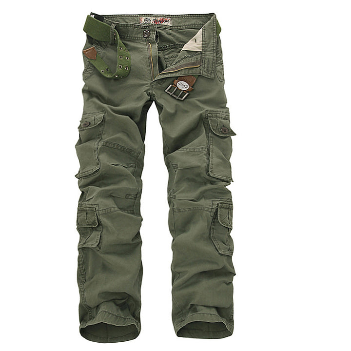 Herren Multifunktionale Cargo-Hose mit verstellbarem Bund und zahlreichen Taschen Echoarchiv
