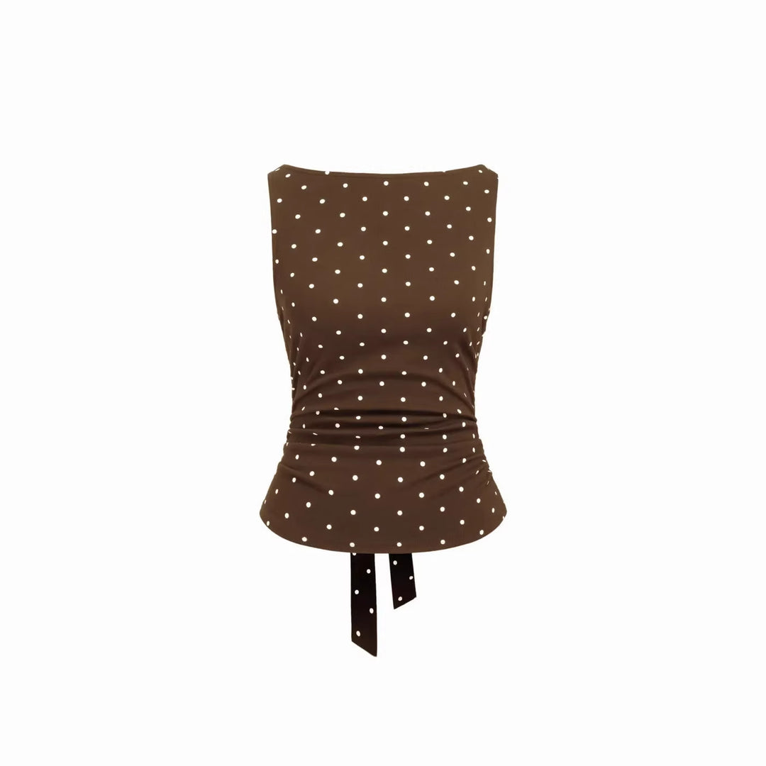 Damen Chic Rollkragen Top mit Raffung und Bindegürtel Echo Archiv