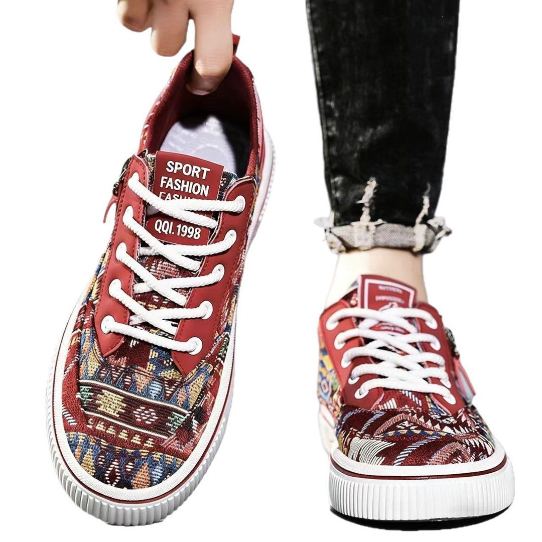 Unisex Freizeit-Sneaker mit modischem Ethno-Muster Echoarchiv
